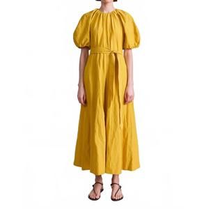 NEW APIECE APART antonella maxi dress in lemon curry
